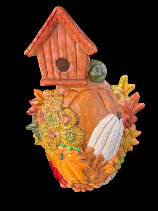 Fall Pumpkin birdhouse
