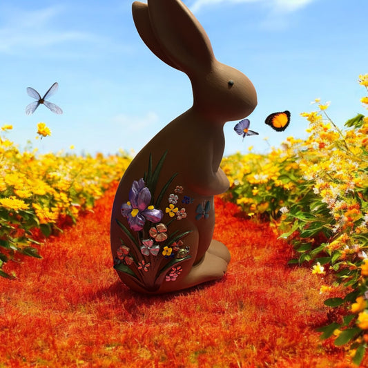 Sitting Flower Bunny